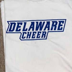 University of Delaware cheerleading shirt